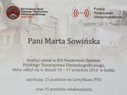 certyfikat naukowy zjazd PTU-1